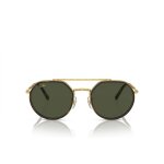 Lunettes de soleil - ray - ban - rb3765 - couleur or - verres verts - monture métal Lunettes de soleil - ray - ban - rb3765 - couleur or - verres verts - monture métal