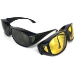 Lunettes de soleil lot de 2 pcs surlunette de soleil nuit protection anti uv surlunettes de conduite ... Lunettes de soleil lot de 2 pcs surlunette de soleil nuit protection anti uv surlunettes de conduite ...