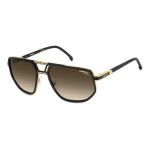 Lunettes de soleil carrera carrera 1072 / s 61 / 17 / 145 matte black gold / black brown green m�tal ...