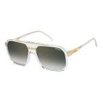 Lunettes de soleil carrera carrera 1077 / s 60 / 16 / 145 crystal gold / green shaded gold mirror inject� ...