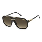 Lunettes de soleil carrera carrera 1077 / s 60 / 16 / 145 matte black gold / black brown green inject ...