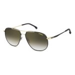 Lunettes de soleil carrera carrera 363 / s 61 / 15 / 145 gold black / green shaded gold mirror m�tal ...
