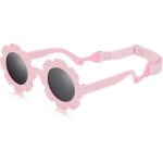 Lunette de soleil enfantpolaris�es lunette soleil b�b� anti uv400 avec sangle r�glable pour 0 - 2 ans ...
