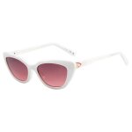 Lunettes de soleil femme - guess - gf6197 - 5525f - blanc - verres marron - papillon - 55 / 17 / 140 ...