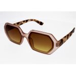 Lunettes de soleil femme okkia sun mod�le 022 andrea rose �caille de forme h�xagonale r�tro tendance ...