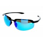Lunettes de soleil homme max juli 8009 ultra light 002 noir tr 90 avec verres bleut�s tr�s l�g�re
