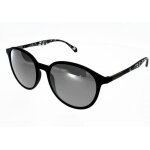 Lunettes de soleil hugo boss 0822 / s noir mat gris ultra lgre forme ronde tendance