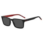 Lunettes de soleil hugo hg 1392 / s 55 / 19 / 145 black / grey eco cellulose prop homme hg 1392 / s