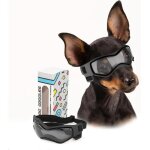 Lunettes de soleil pour chiens - yyv - taille s - protection uv - sangles r�glables - noir