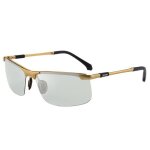 Lunettes de soleil photochromiques pour hommes avec verres polariss protection uv anti - blouissement ...