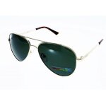 Lunettes de soleil polaroid pld 6012 new dor� verre vert forme pilote petit mod�le t56
