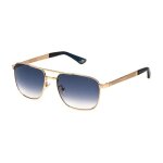Lunettes de soleil police spl890 55 / 17 / 145 0300 oro rose lucido metallo man oro rose lucido sol 55 ...
