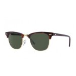 Lunettes de soleil - ray - ban - clubmaster rb3016 w0366 - marron - verres bruns - style classique