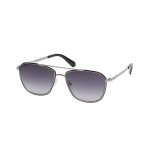 Lunettes de soleil rondes en m�tal - guess - gu00147 - noir / fum� - 56 / 16 / 145 - d�grad� de fum�e ...