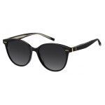 Lunettes de soleil tommy hilfiger th 2289 / s 53 / 16 / 145 black / dark grey shaded eco acetate femme ...