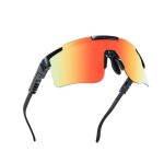 Lunettes de sport - marida - noir - protection uv400 - grands verres - monture souple