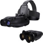Lunettes vision nocturne infrarouge n4 hd 1080p avec support tte zoom 5x300m porte mains libres