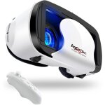 Lunettes vr de ralit virtuelle mobile - svatv - tlcommande incluse - compatibles 5  7 pouces