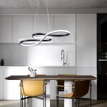 Lustre led moderne plafonnier led suspension salon salle  manger