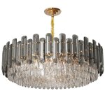 Lustre suspension en cristal - plafonnier lampe - luminaire pour salle � manger salon chambre