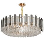 Lustre suspension en cristal - plafonnier lampe - luminaire pour salle  manger salon chambre