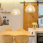 Lustre suspension industriel idegu - vintage - blanc - �20cm - 2 ampoules - e27