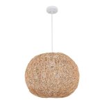 Lustre en tissage en bambou décoration simple luminaires de salle à manger lampe suspendue en rotin en ... Lustre en tissage en bambou décoration simple luminaires de salle à manger lampe suspendue en rotin en ...