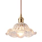Lustre en verre vintage - tokius - suspension luminaire scandinave salon bar salle  manger - e27 d19cm ...