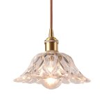 Lustre en verre vintage - tokius - suspension luminaire scandinave salon bar salle � manger - e27 d20cm ...