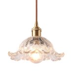 Lustre en verre vintage - tokius - suspension luminaire scandinave salon bar salle  manger - e27 d21cm ...