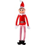 Lutin farceur de noel elf fille 30cm en peluche id�al pour pr�parer noel pour enfants et adultes - petit ...