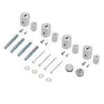 Luxebath mat�riel de montage support pour radiateur de salle de bain iron em chrome supports muraux vis ...