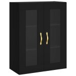Luxueux best * armoire montage mural - meuble �tag�re pour rangement de cuisine / salon - noir 695x34x90 ...