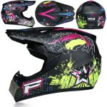 Lvsenet casque moto cross adulte casque motocross moto set avec lunettes / gants / masque certification ...
