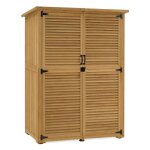M mcombo armoire de jardin petit abri de jardin en bois r�sistant aux intemp�ries 0901d (nature)