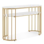 M mcombo bureau sans tiroirs coiffeuse sans miroirtable de manucure table � ongles en bois ch�ssis m�tallique ...