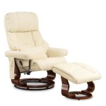 M mcombo fauteuil de massage avec pouf 9068cw - fauteuil de relaxation pivotant  360 avec fonction ...