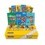 M&ms coffret cadeau chocolat ? box gourmande 9 produits vari�s biscuits crispy peanut caramel sal� & ...