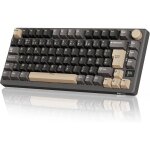 M75 clavier m�canique sans fil azerty bt5. 0 / 2. 4g / usb - c compact 75% clavier gamer m�canique avec ...