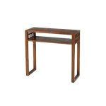 Macabane eden - console marron rectangulaire 1 �tag�re bois mindi