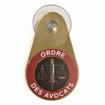 Macaron ordre des avocats - insigne doré avocat à ventouse - plaque avocat pour pare - brise Macaron ordre des avocats - insigne doré avocat à ventouse - plaque avocat pour pare - brise