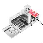 Machine � beignets - duoku - zdt - 4 - haute puissance 1750w - 4 rang�es - acier inoxydable 304