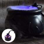Machine  brouillard dhalloween smoke fog machine brume diffuseur led chaudron sorcire halloween appareil ...