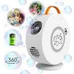 Machine � bulles automatique rechargeable rotative 360� ? jouet pour enfants 2?6 ans
