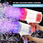 Machine bulles lectrique rechargeable 69 trous jouet bulles pour enfants - couleur alatoire couleur couleur ...