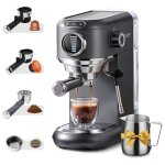 Machine � caf� 4en1 - dolce gusto - 15 bars - mousseur � vapeur r�glable - design compact