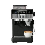 Machine � caf� avec broyeur - machine � caf� expresso avec mousseur � lait - cappuccino latte caf� glac� ...