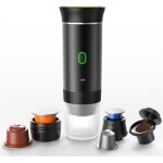 Machine  caf portable - non spcifi - expresso - 19 bar - chargement pratique - noir