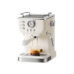 Machine � expresso 20 bar avec porte - filtre �quip�e d?un mousseur de lait et d?un r�servoir de 15 l ...