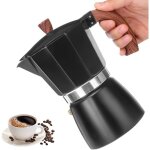 Machine � caf� italienne en aluminium de 300 ml pour moka cappuccino latte